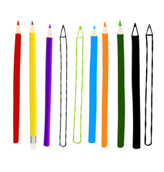 Colorful Pencils Isolated On White