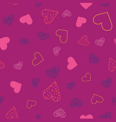 Hearts A Flutter Heart Doodles Seamless