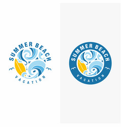 Summer Travel Vacation Logo