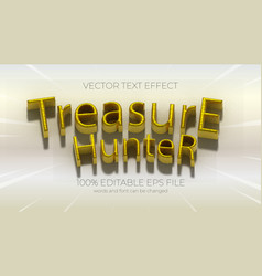 Treasure Hunter Editable Text Effect Style Eps