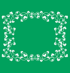 Clover Leaf Frame For St Patricks Day Border