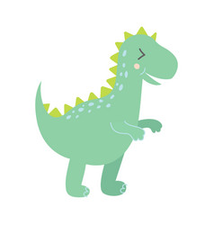 Cute Dinosaur Cartoon Isolated