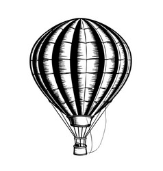 Hot Air Balloon Aerostat Sketch