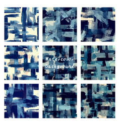 Set Of Watercolor Abstract Grunge Cross Background