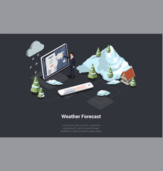 Weather Forecast For Every Day Of The Week Concept