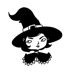 Cute Witch Halloween Witch Character Portrait