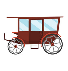 Carriage Cartoon Vintage Transport With Old