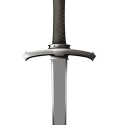 Close Up Sword With Handle Guard And Blade