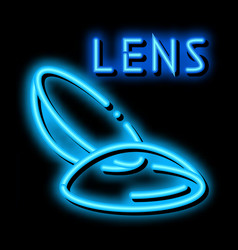 Contact Lenses Neon Glow Icon