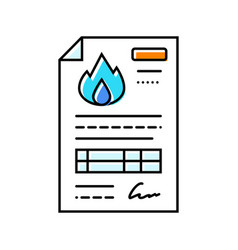 Contract Gas Service Color Icon