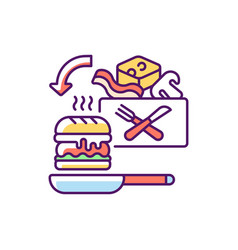 Meal Kit Delivery Rgb Color Icon