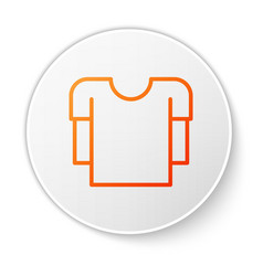 Orange Line Long Sleeve Shirt Icon Isolated