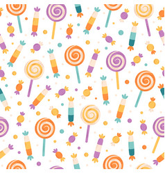 Sweets And Candies Seamless Pattern Halloween