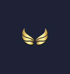 Wing Fly Pair Gold Logo