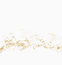 Gold Glitter Texture On White Background Abstract