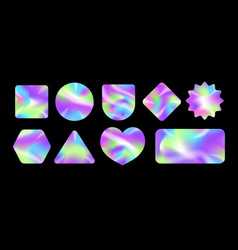 Holographic Sticker Set Different Shape