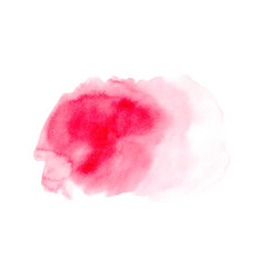 Pink Watercolor Stains Isolated On White