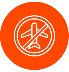 Travel Ban Icon Design