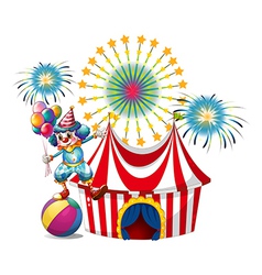 Three Clown Balloons Royalty Free Vector Image