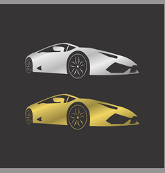 Lamborghini Silver And Gold