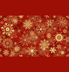 Seamless Hand Drawn Red Winter Pattern