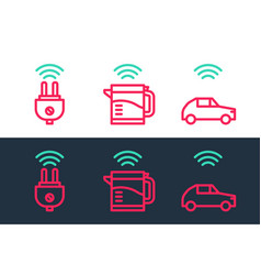 Set Line Smart Car System With Wireless Electric