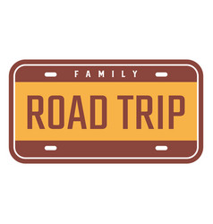 Family Road Trip Vintage Design