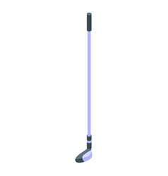 Golf Stick Icon Isometric Style