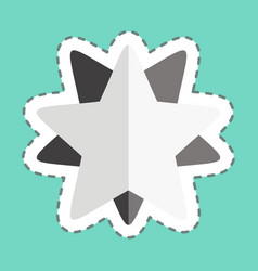 Sticker Line Cut 10 Pointed Stars Related