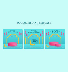 Instagram Ramadhan Square Post Template Set