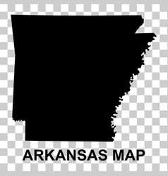 Arkansas Map Shape United States Of America Flat