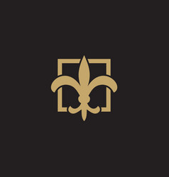 Fleur De Lis Logo Icon Design Template