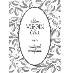 Extra Virgin Olive Oval Wreath Postcard