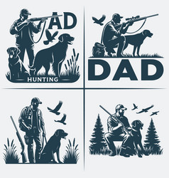 Hunting Svg Father Silhouette