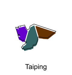 Map City Of Taiping Design Malaysia Map With