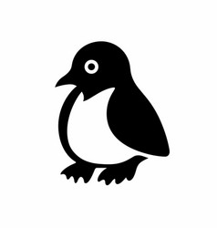 Penguin Black Icon On White Background