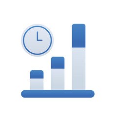 Process Business Management Icon With Blue