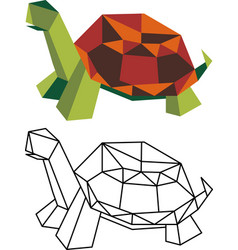 Turtle Made Of Geometric Shapes