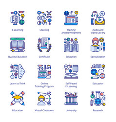 Back To School Filled Icons - Stroked