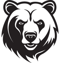 Bear Crest Design Regal Bear Symbol