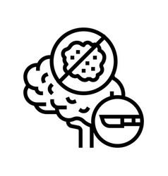 Brain Tumor Surgery Line Icon