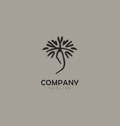 Minimal Plant Logo Design Template