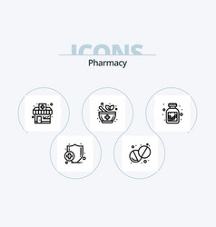 Pharmacy Line Icon Pack 5 Icon Design