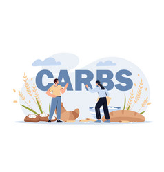 Products With Carbs Concept