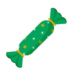 Candy In Green Wrapper With Stars