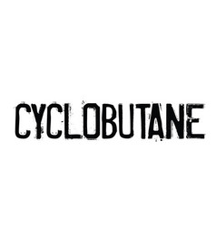 Cyclobutane Stamp On White