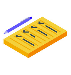 To Do List New Ideas Icon Isometric