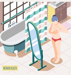 Women Health Isometric Background