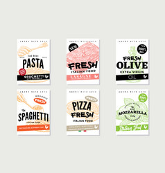 Hand Drawn Italian Food Brochures