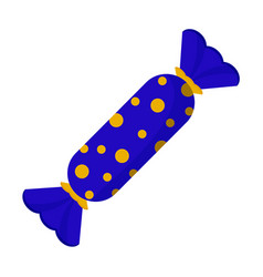 Candy In Blue Wrapper With Circles